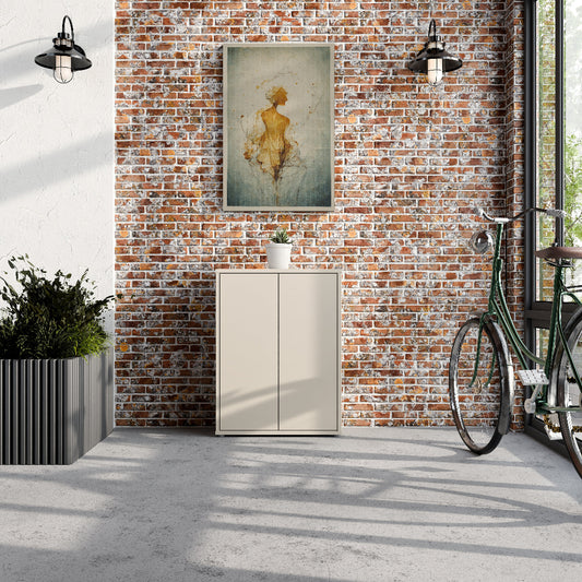 Batų spintelė smėlio spalvos