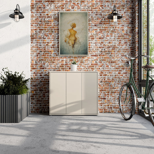 Batų spintelė smėlio spalvos