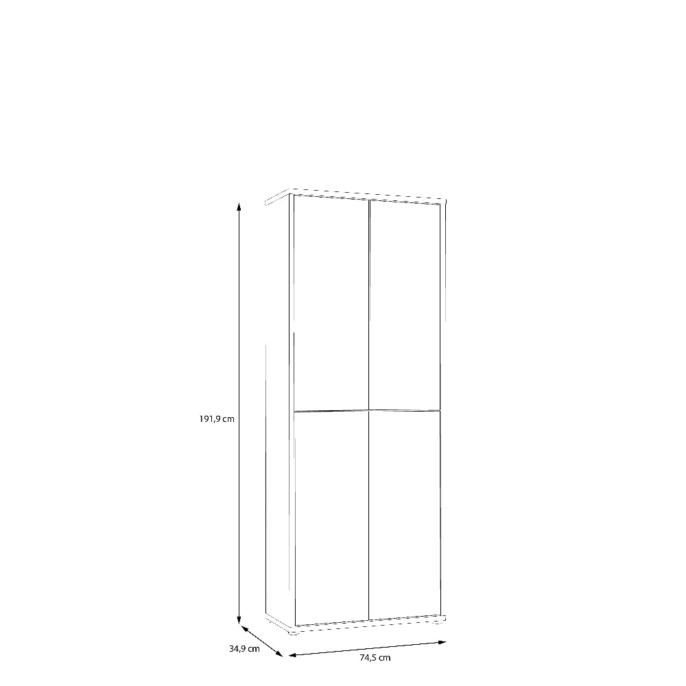 Batų spinta Alice springs šviesiai pilka