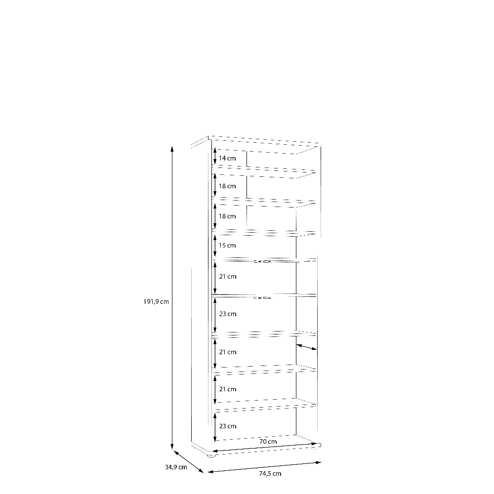 Batų spinta Alice springs šviesiai pilka