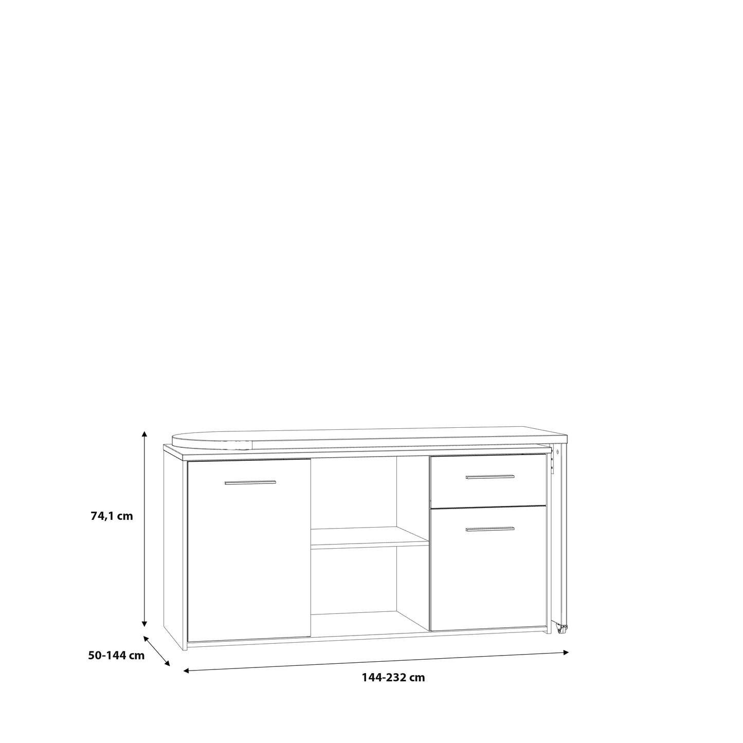 Rašomasis stalas Aliklia