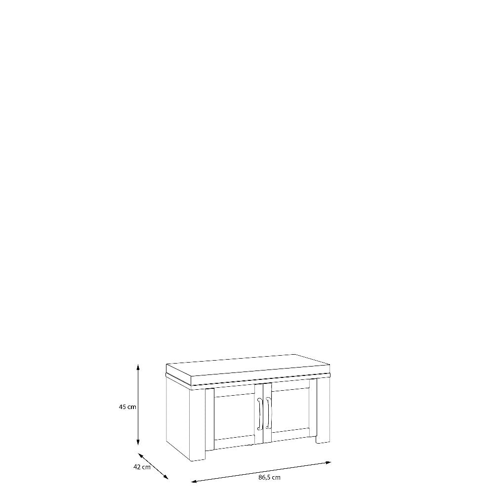 Batų dėžė Bohol juoda