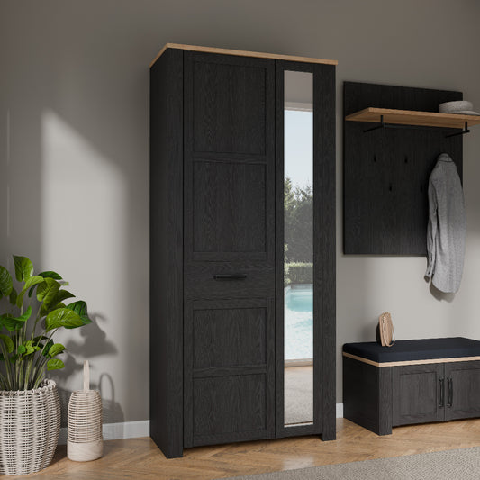 Spinta su veidrodžiu Bohol juoda