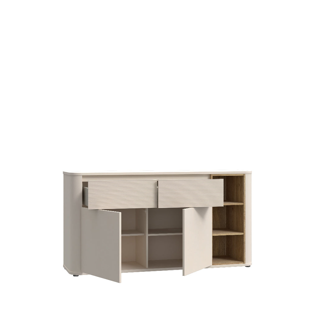 Komoda Breathaker smėlio ir ąžuolo spalvos