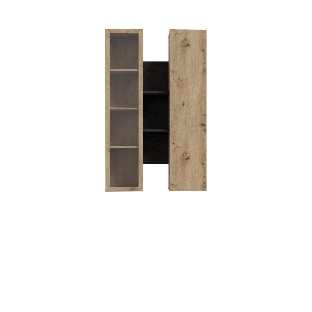 Sienine lentyna Breathtaker juodos ir ąžuolo spalvos