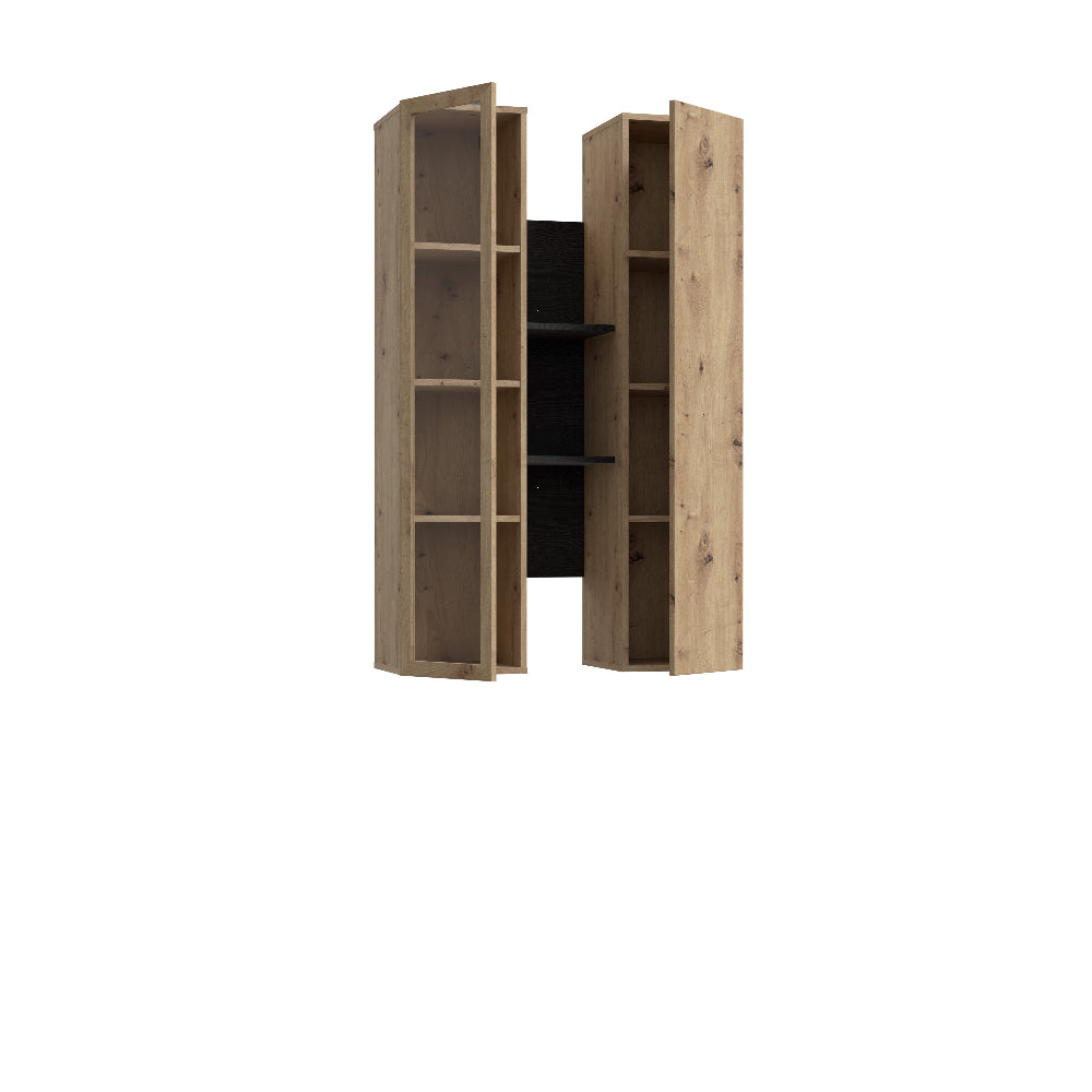 Sienine lentyna Breathtaker juodos ir ąžuolo spalvos