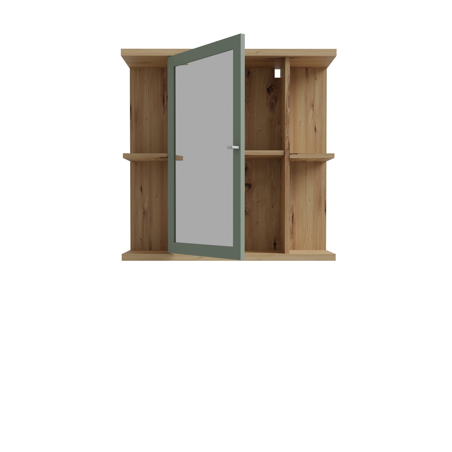 Pakabinama vonios spintelė su veidrodžiu Champ (žalia)