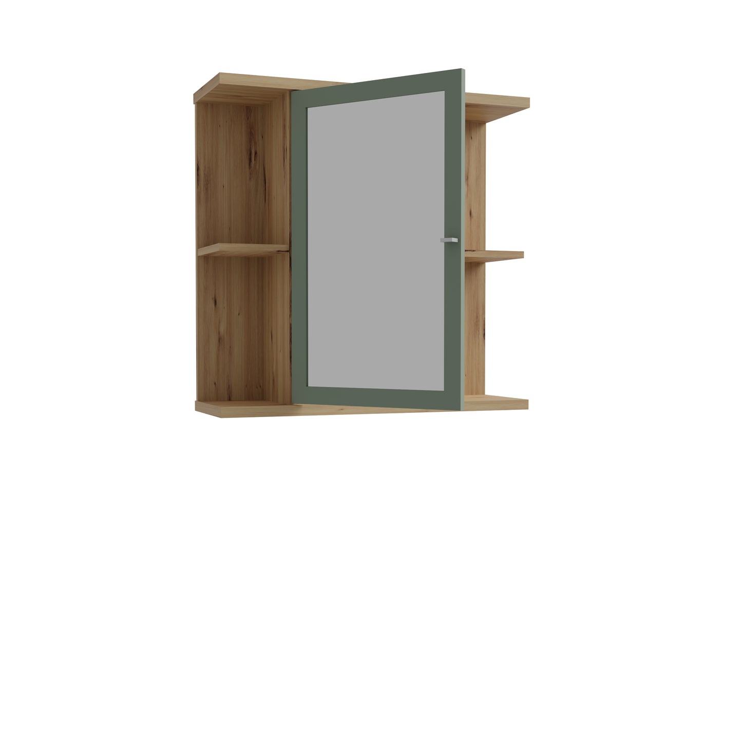 Pakabinama vonios spintelė su veidrodžiu Champ (žalia)