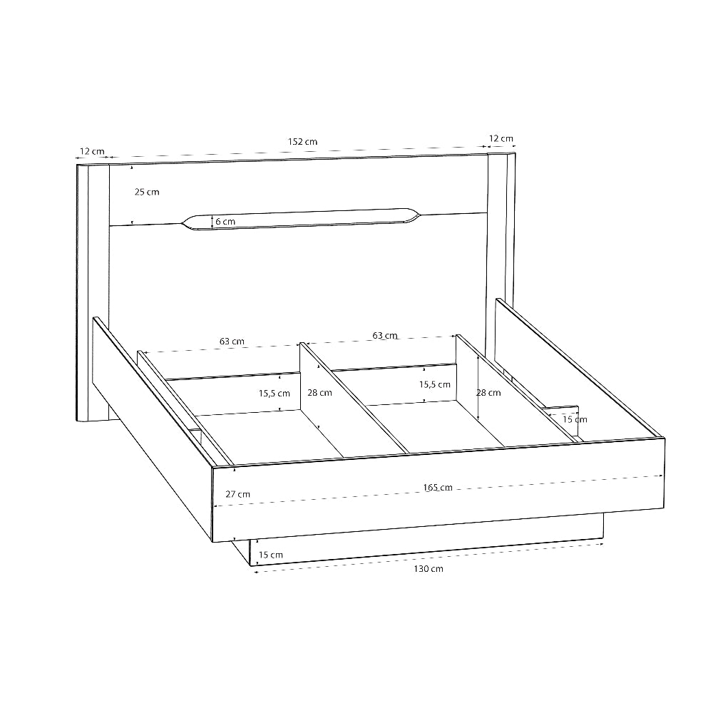 Edwal miegamojo lova – smėlio spalvo