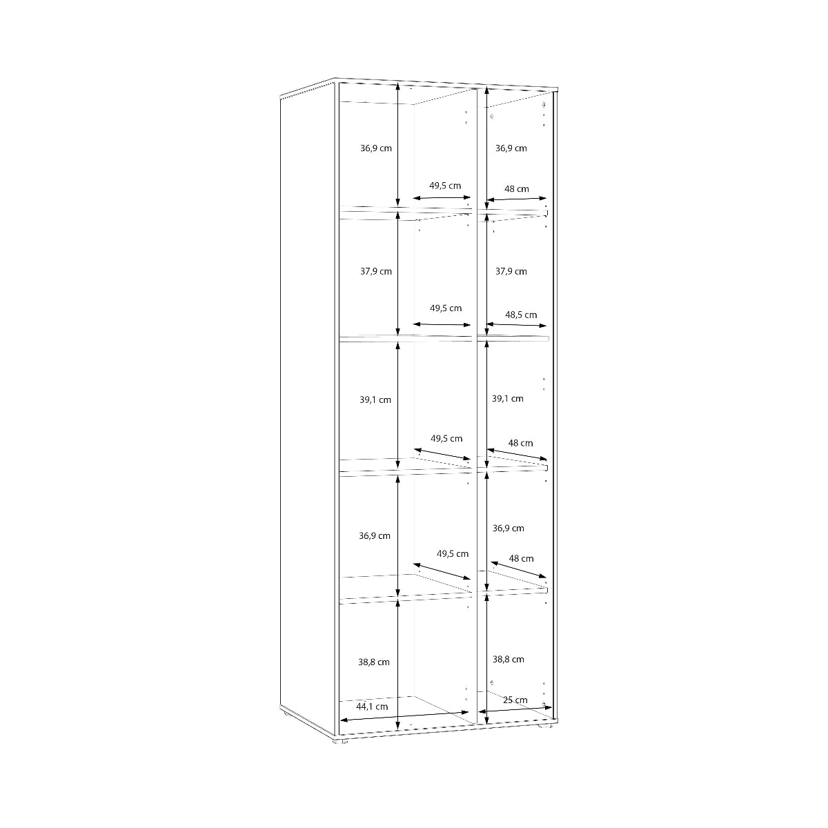 Eliston lentyna smėlio ir ąžuolo spalvos