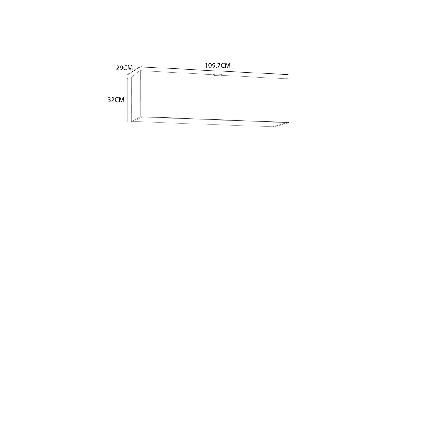 Pakabinama spintelė POOLE Gray 121