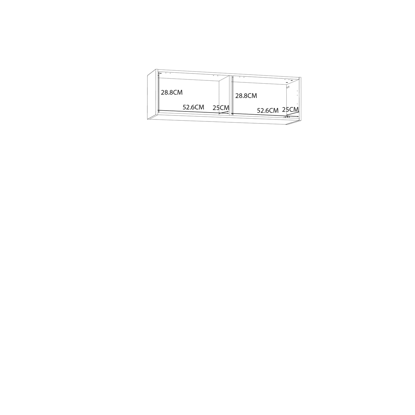 Pakabinama spintelė POOLE Gray 121