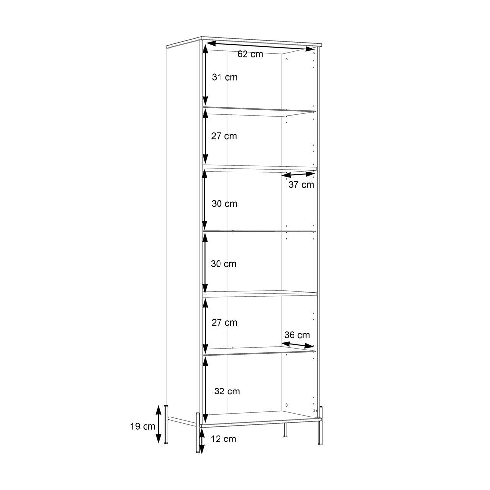 Elzzan vitrina balta blizgi