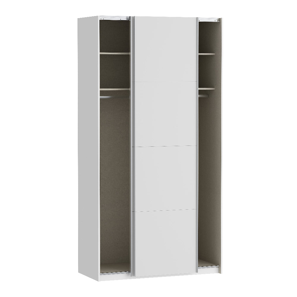 Fittio balta stumdomų durų spinta