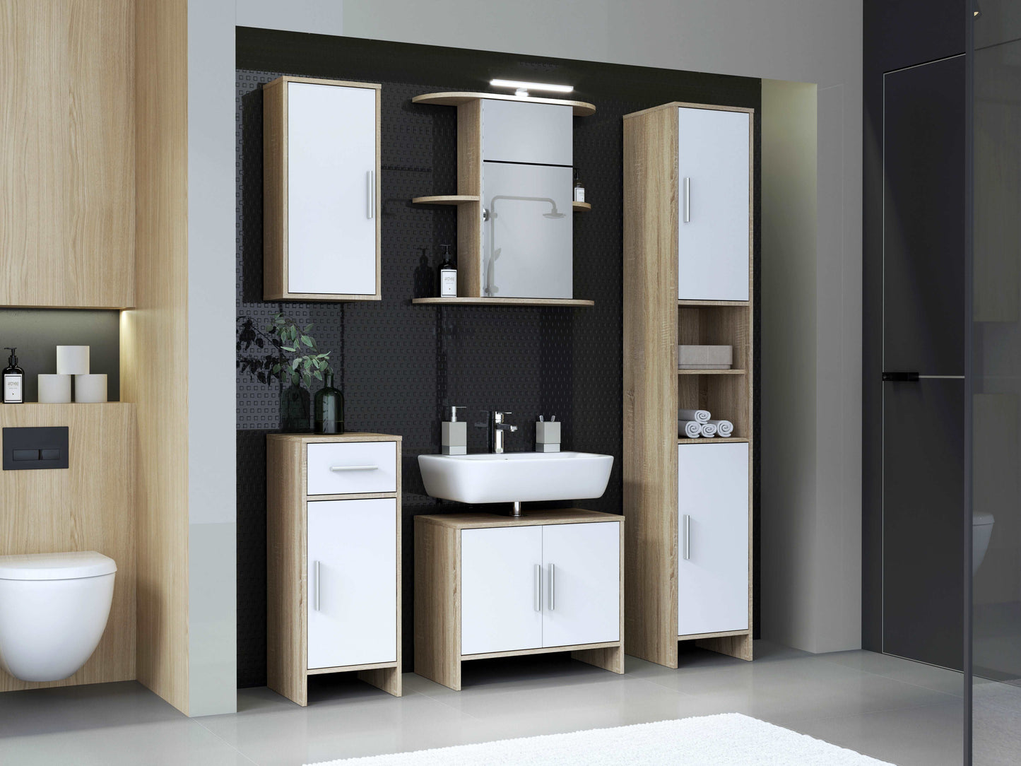 Aukšta vonios spintelė Hiroko