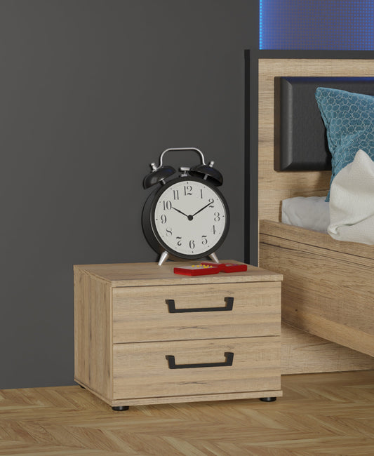 Oriental Tree naktinis staliukas natūralaus ąžuolo spalvos