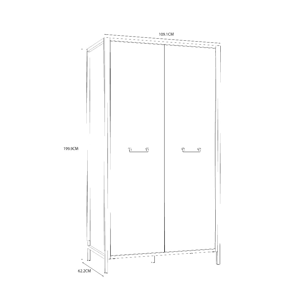 Oriental Tree kolekcijos dviejų durų spinta