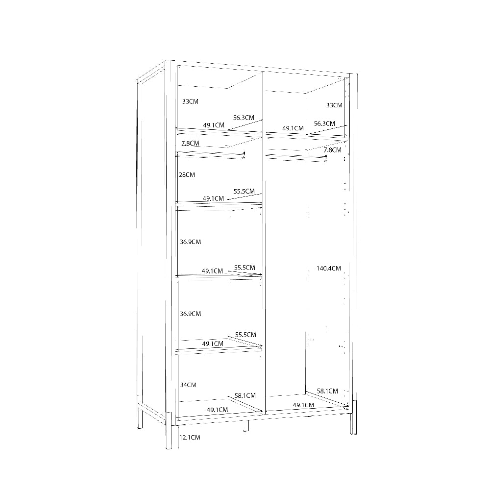 Oriental Tree kolekcijos dviejų durų spinta