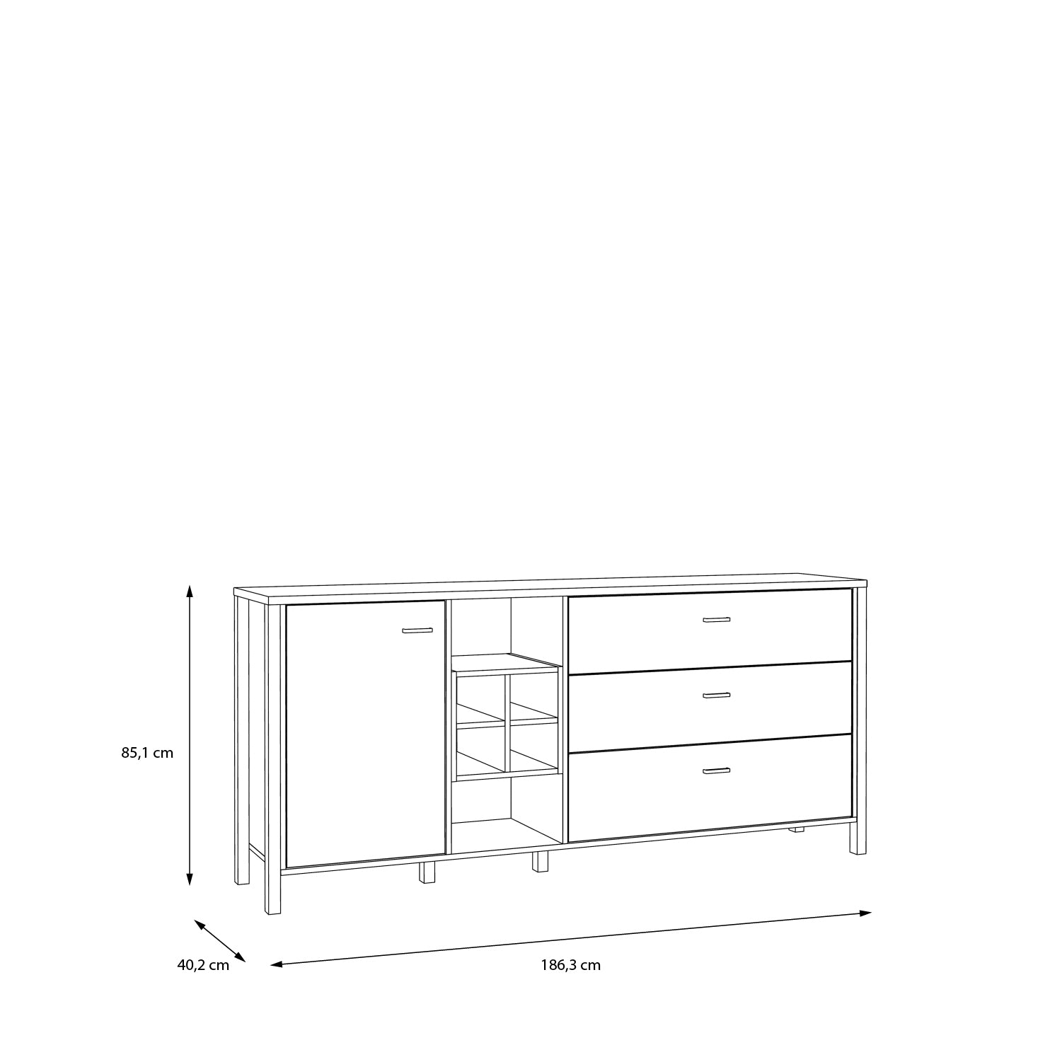 #Lefkadas balta komoda# - #Maxibaldai#