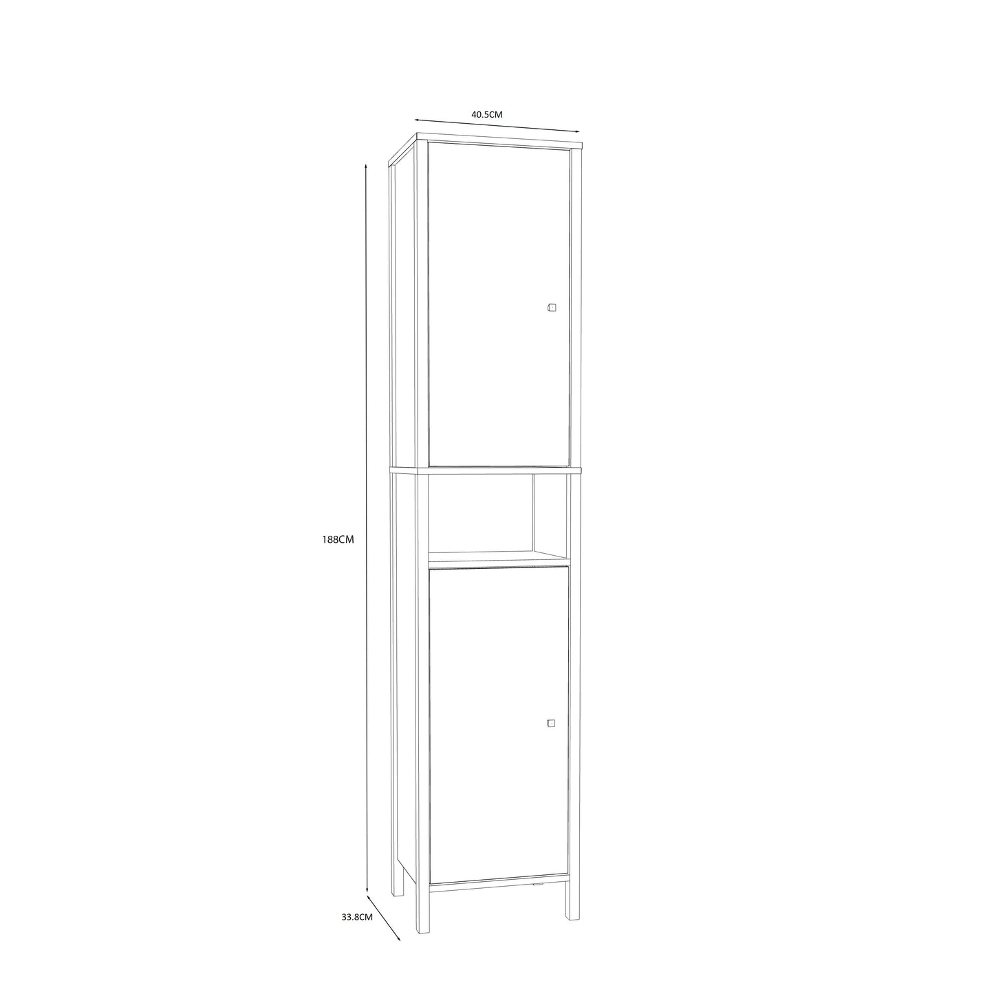 Aukšta vonios spintelė Ipsarion