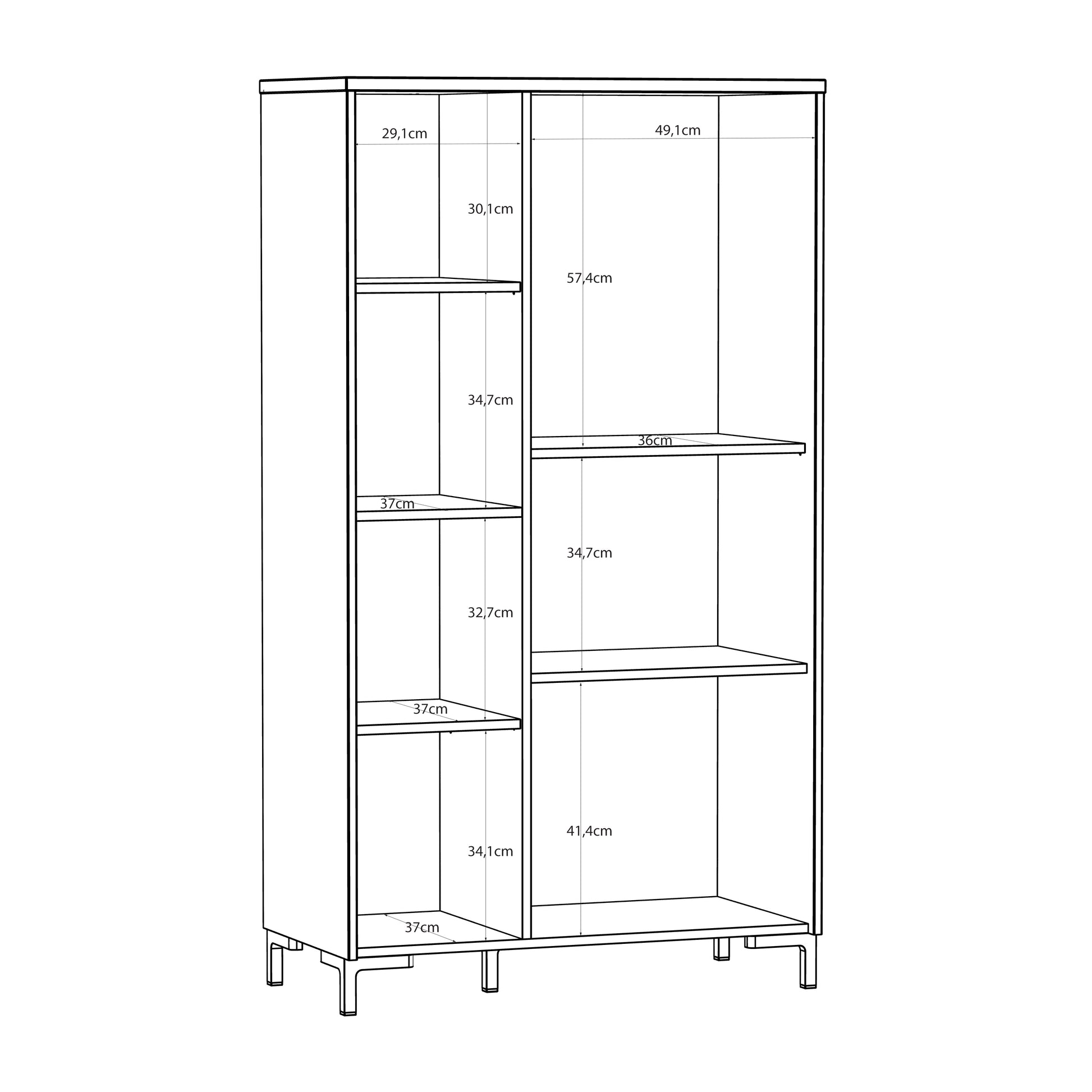 Bixbite kolekcijos indauja su stiklinėmis durelėmis, smėlio ir Mauvela ąžuolo spalvos