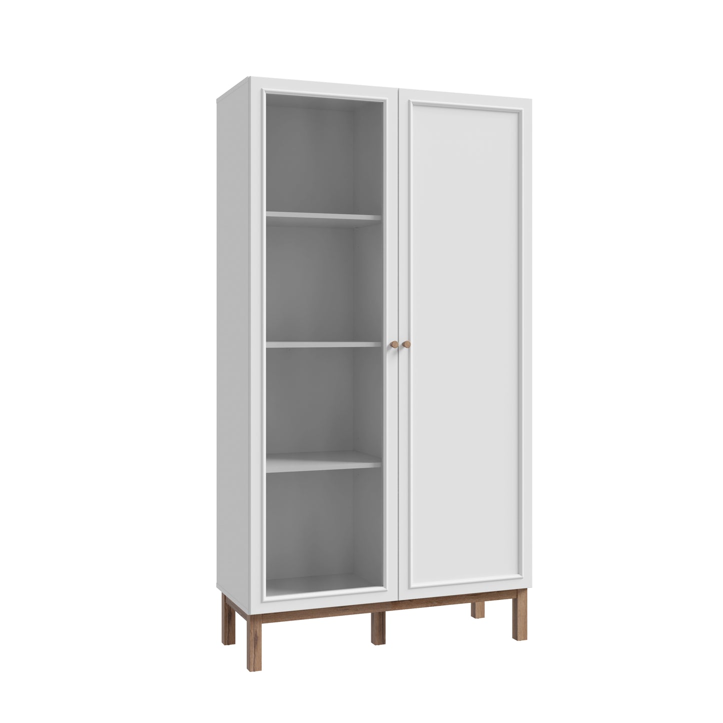 Penkrige indauja su šviesiomis ir stiklinėmis durelėmis