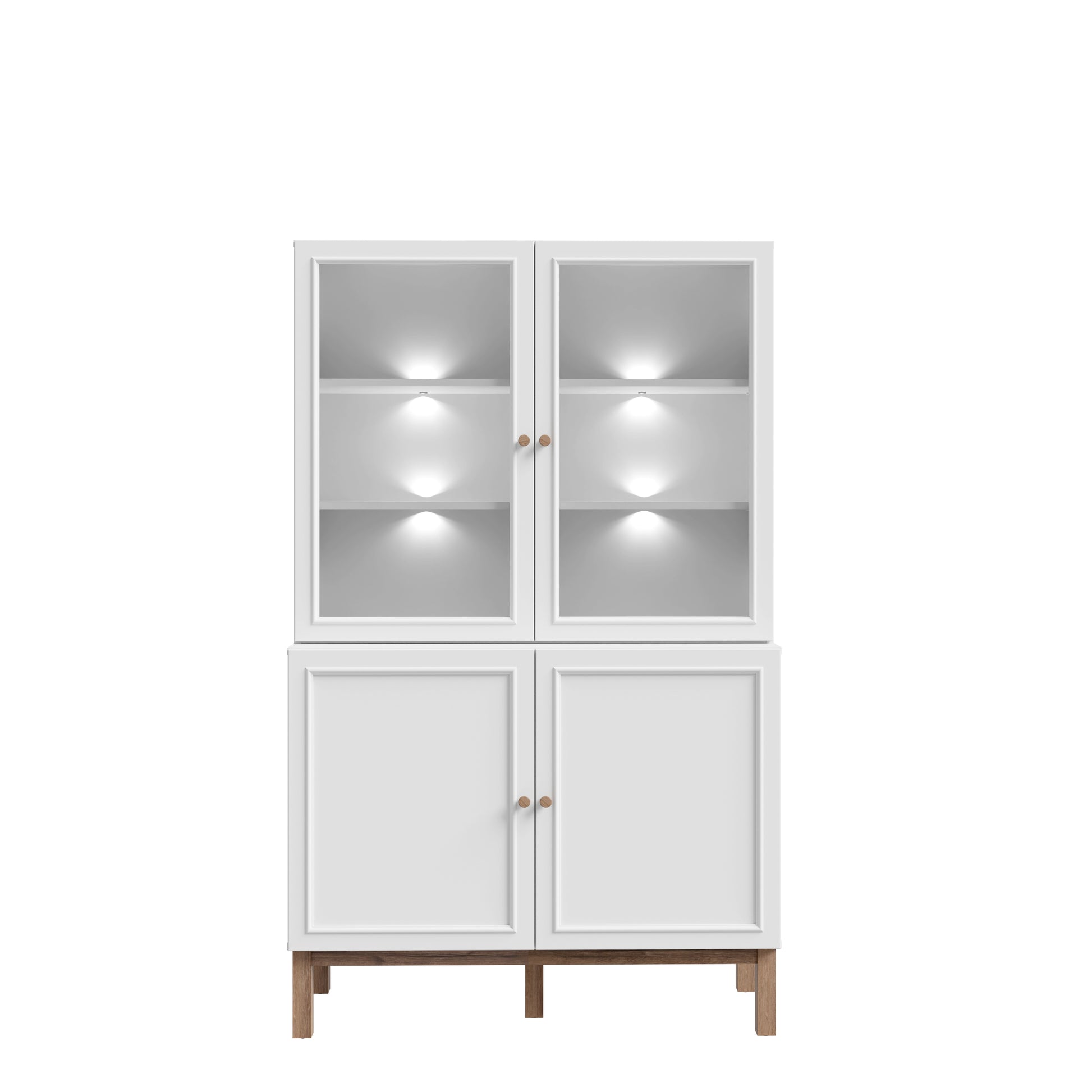 Penkrige indauja su šviesiomis ir stiklinėmis durelėmis