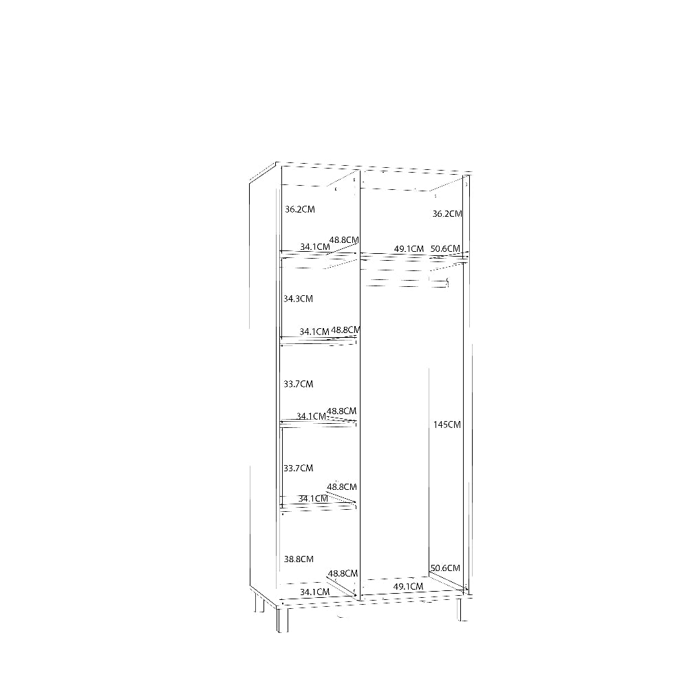 Killarney dviejų durų spinta