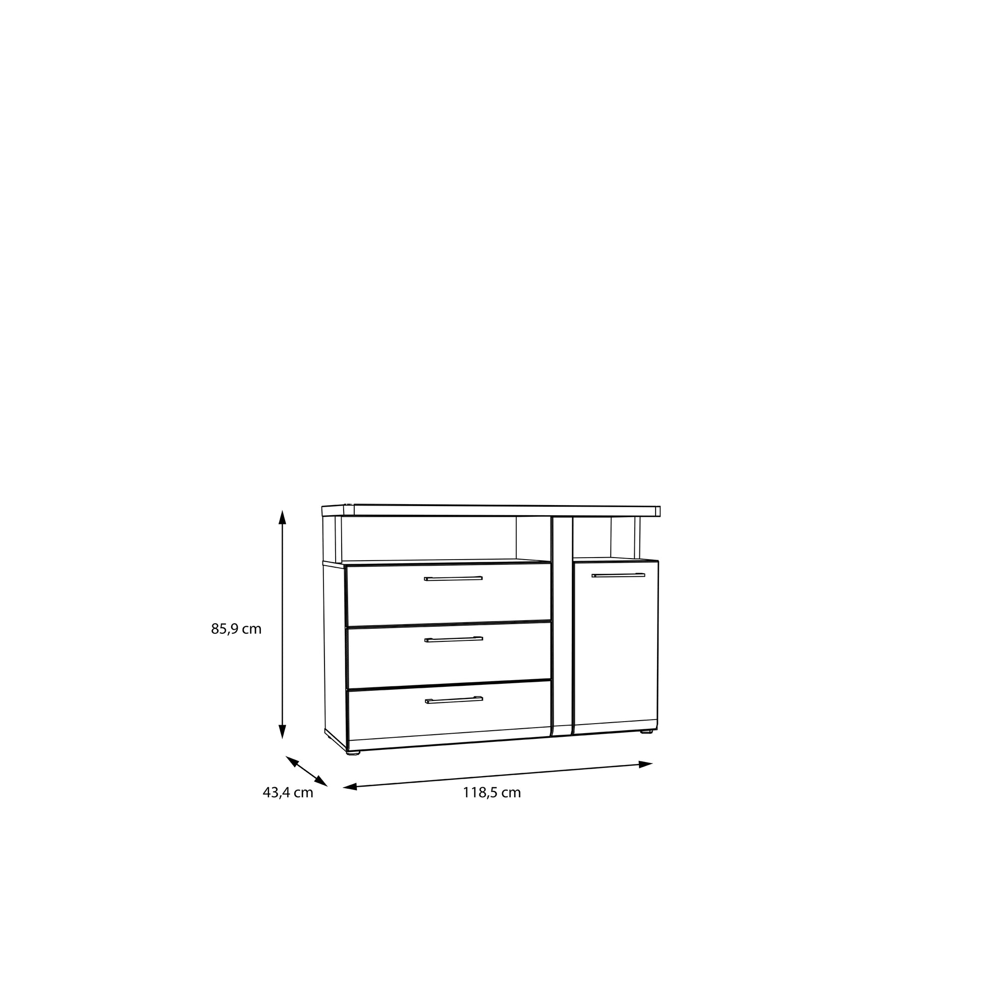 #Lefkadas balta komoda# - #Maxibaldai#