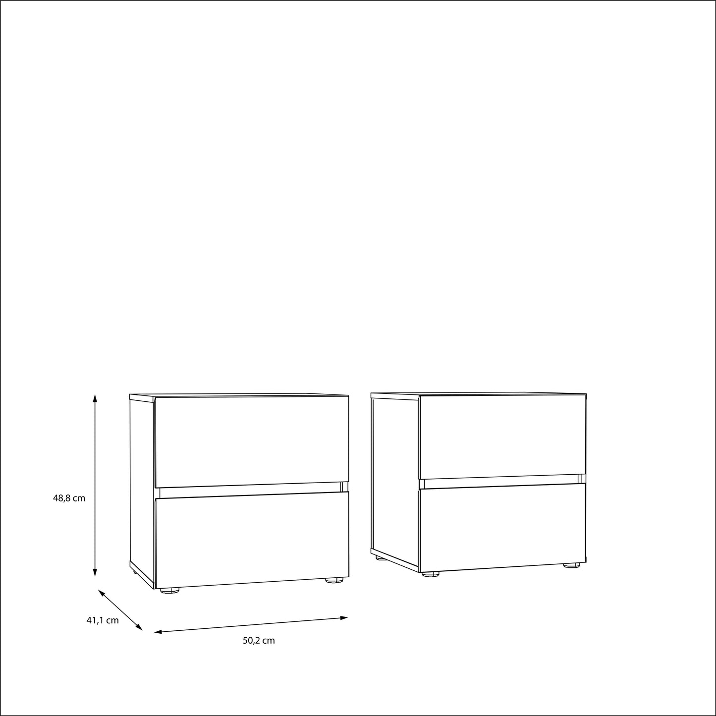 Lenybelardo naktinės spintelės
