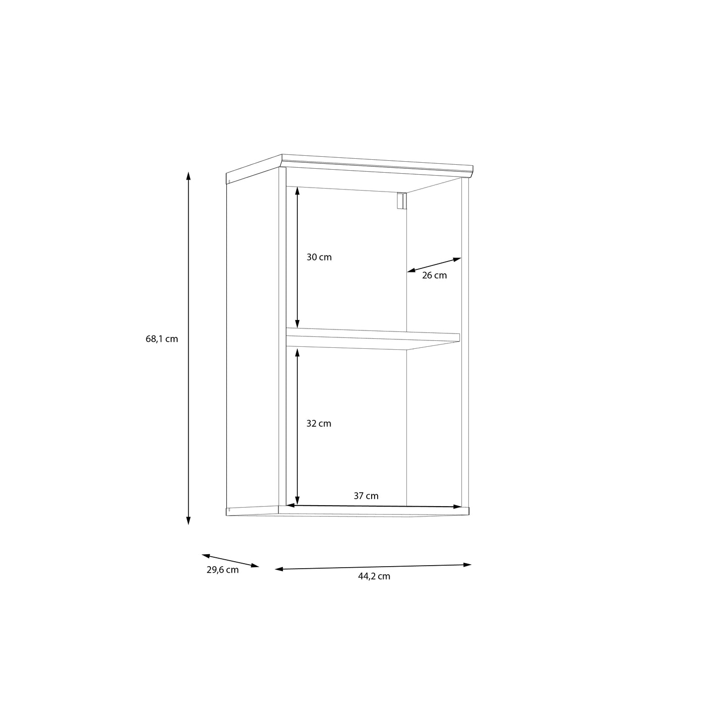 Pakabinama vonios spintelė Mindi