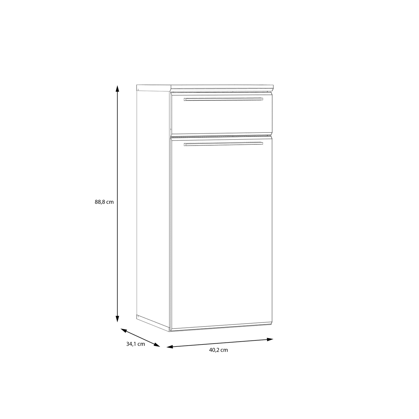 Vonios spintelė Mindi