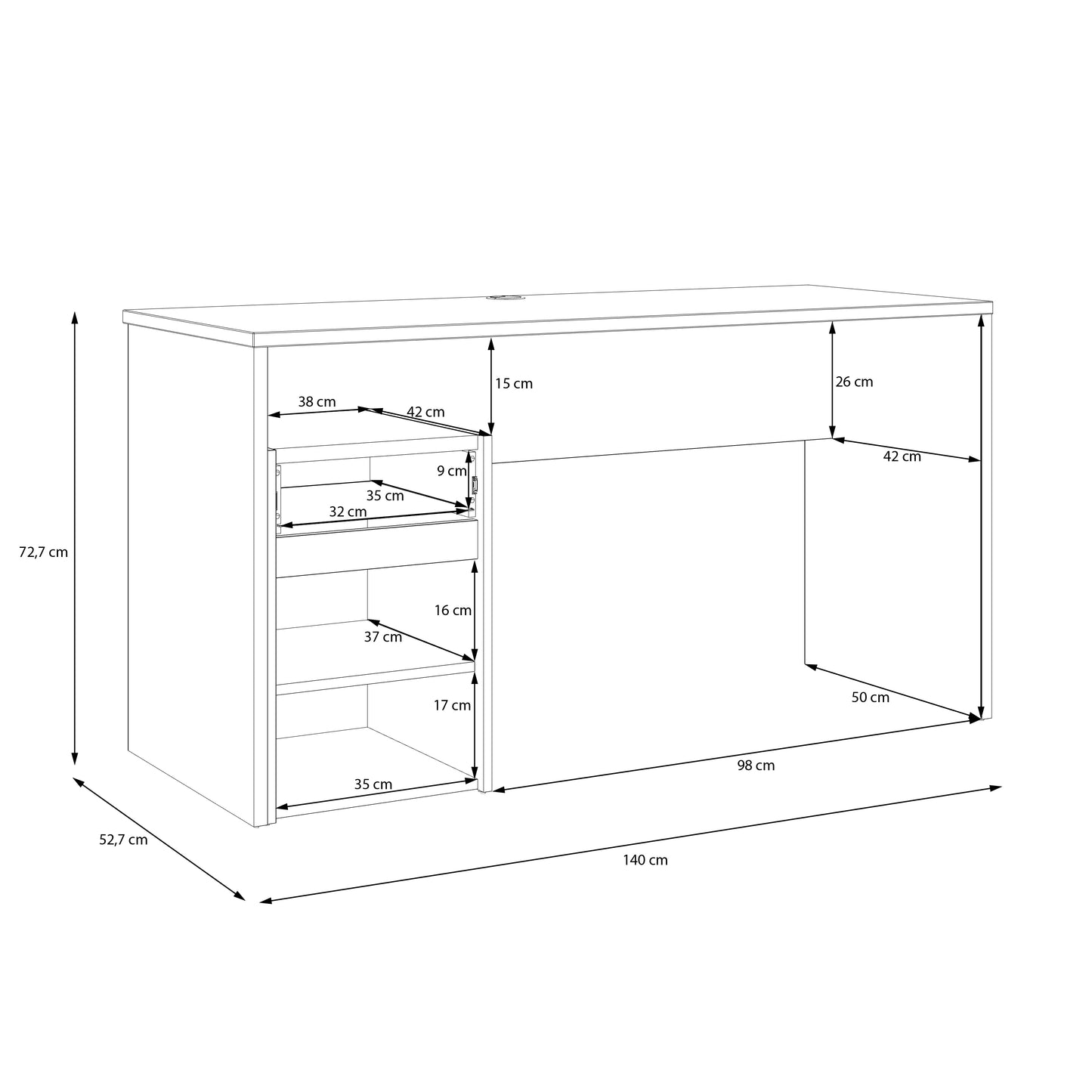 Rašomasis stalas MDUB112-C827