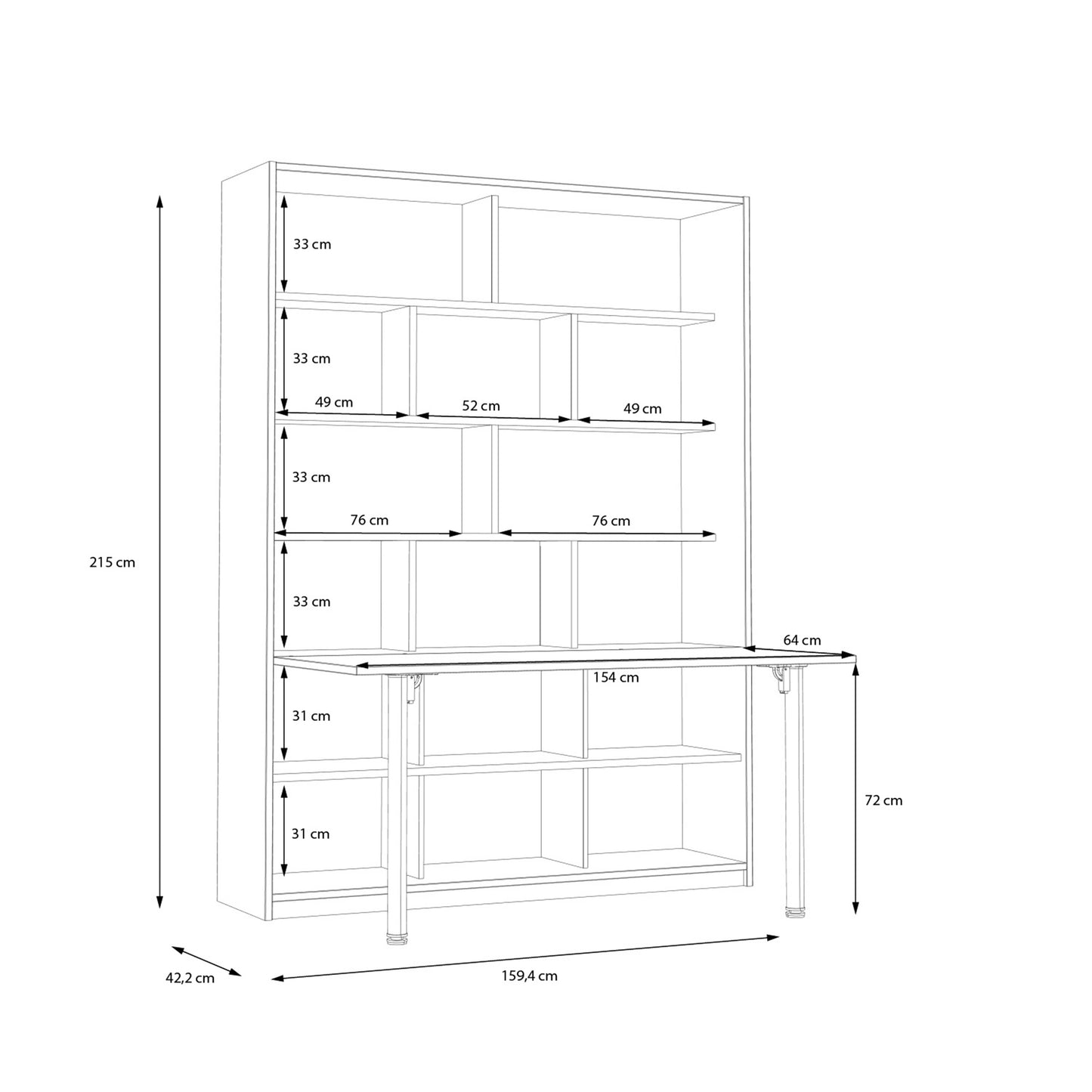 Smart lentyna-stalas