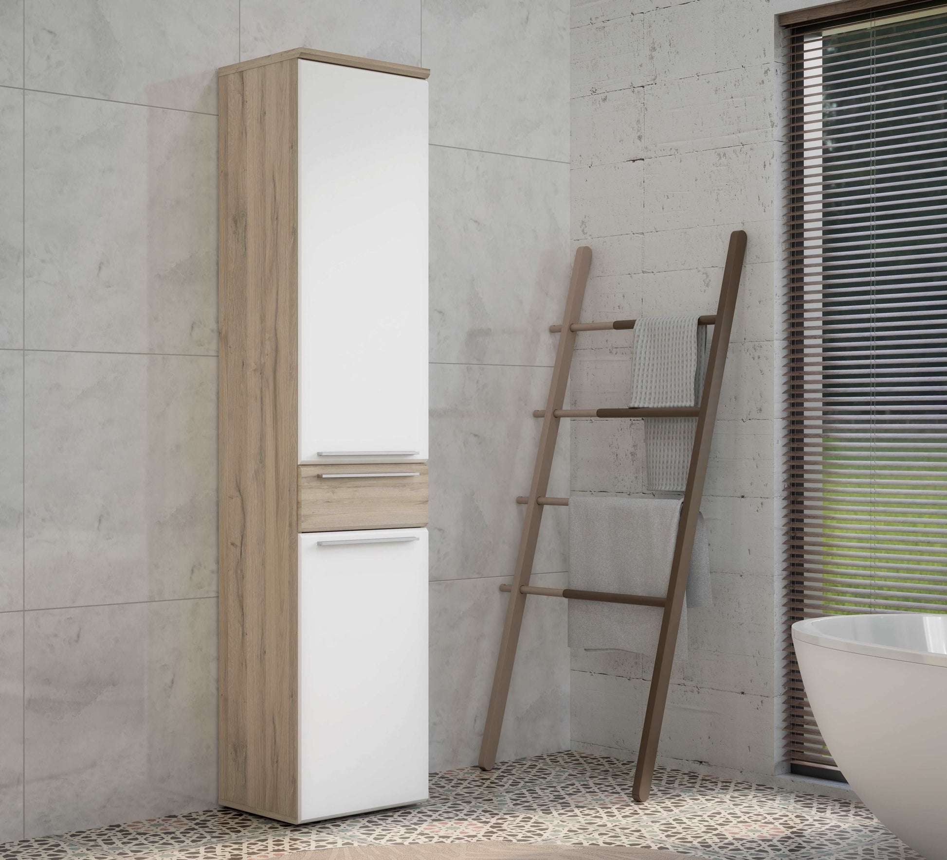 Aukšta vonios spintelė Mindi