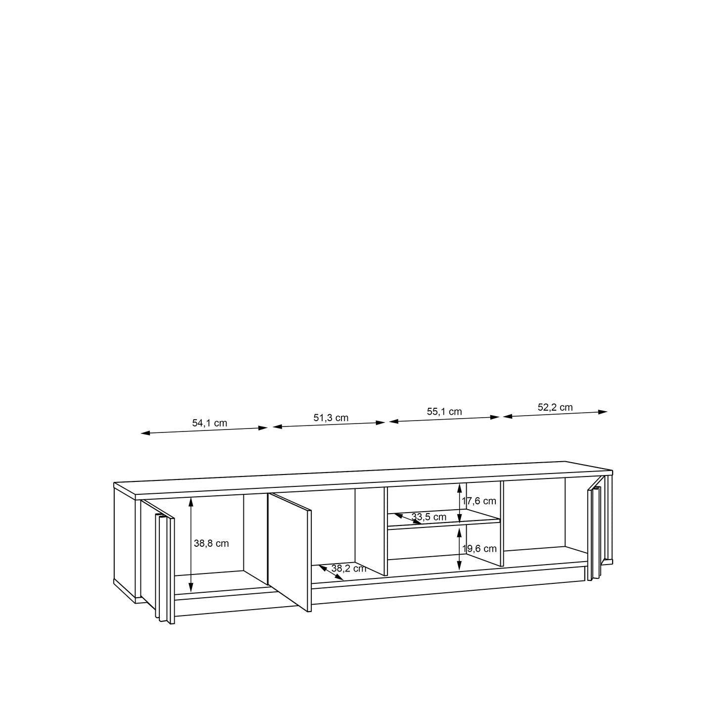 Televizoriaus staliukas-spintelė Sandoval