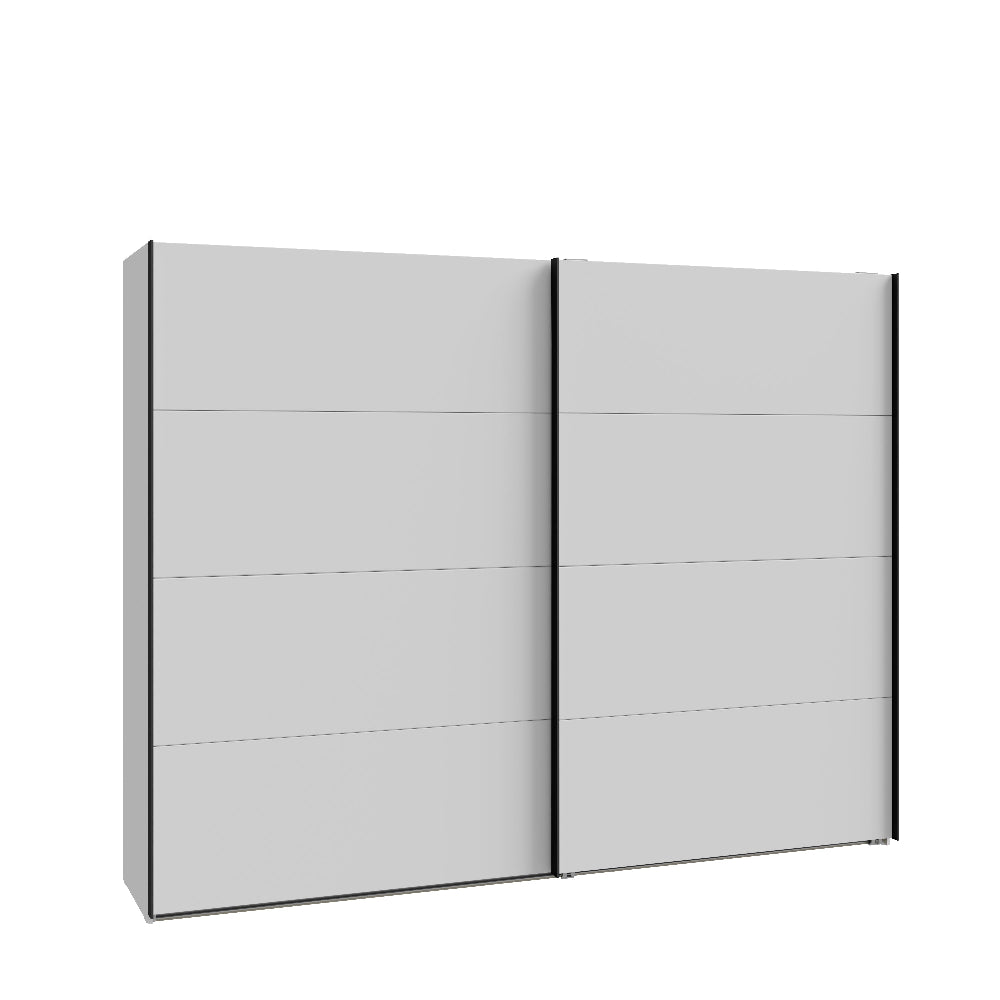 Nektarius stumdomų durų spinta šviesiai pilkos spalvos