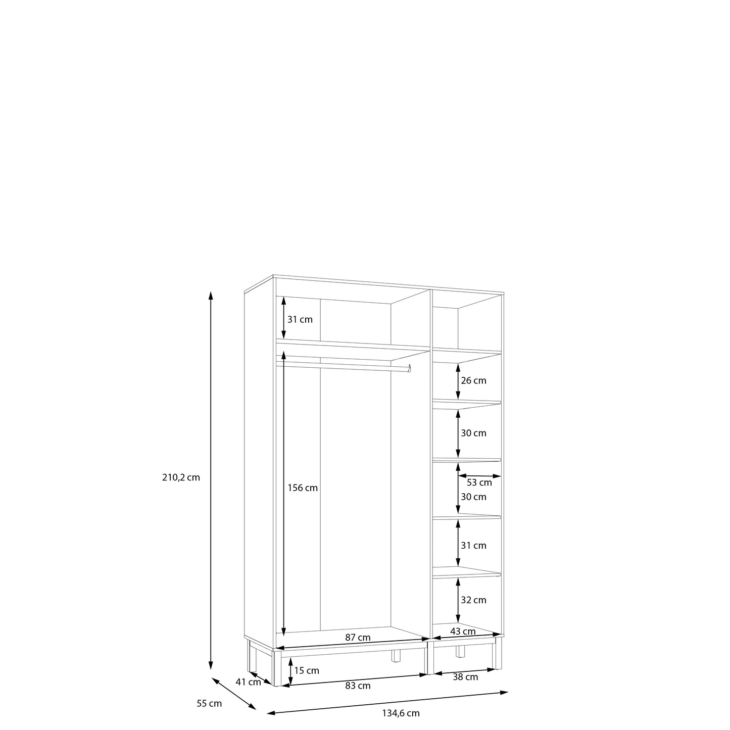 Spinta Penkrige šviesiai pilka su 3 varstomomis durimis