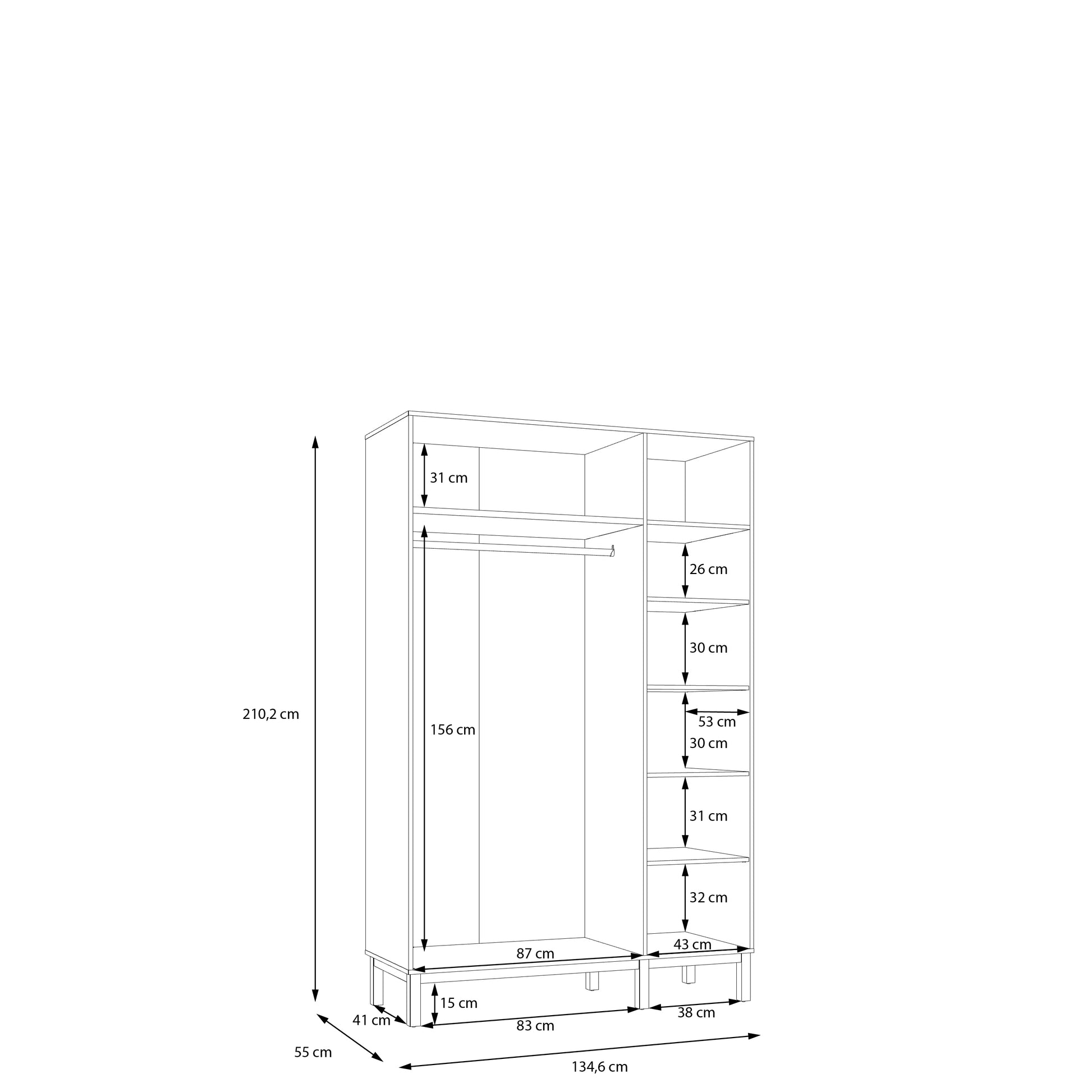 Spinta Penkrige šviesiai pilka su 3 varstomomis durimis
