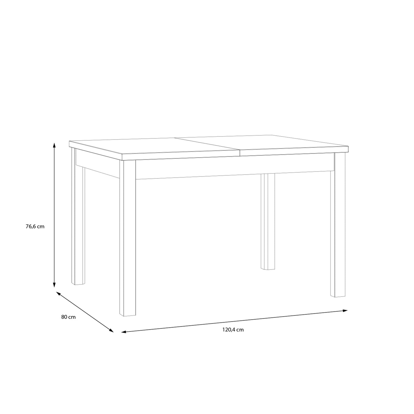 Išsleidžiamas stalas Joakimis