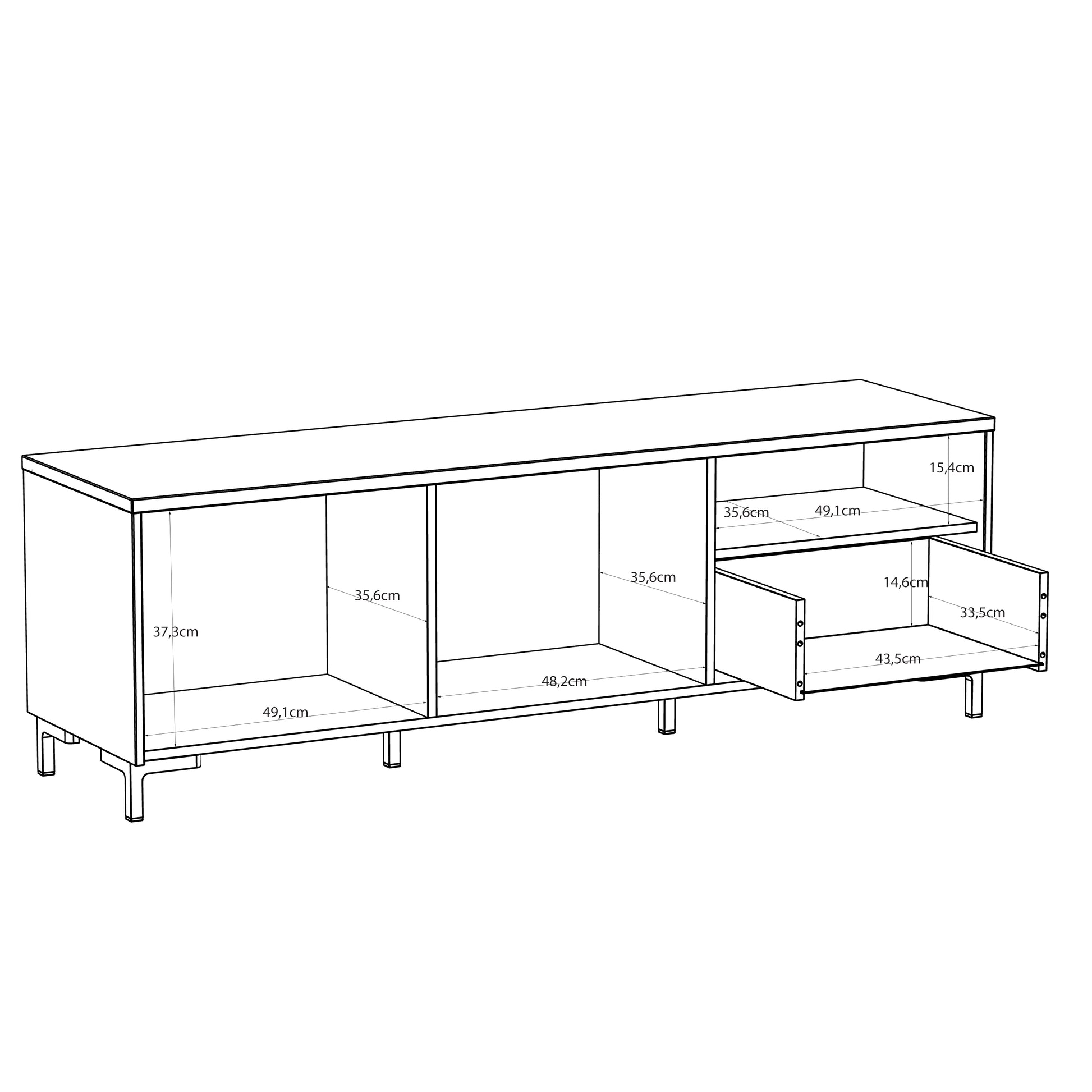 Bixbite televizoriaus staliukas