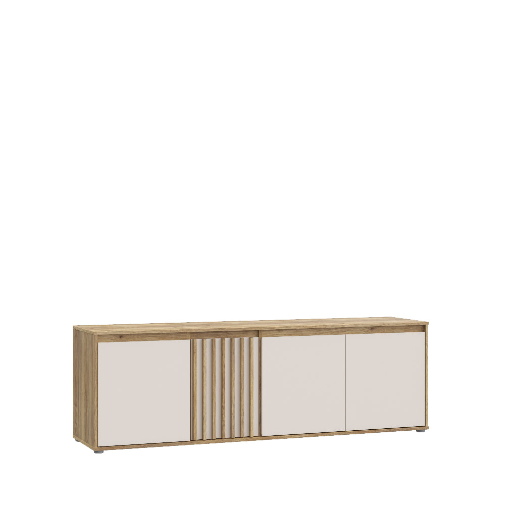 Eliston TV spintelė smėlio ir medžio spalvos