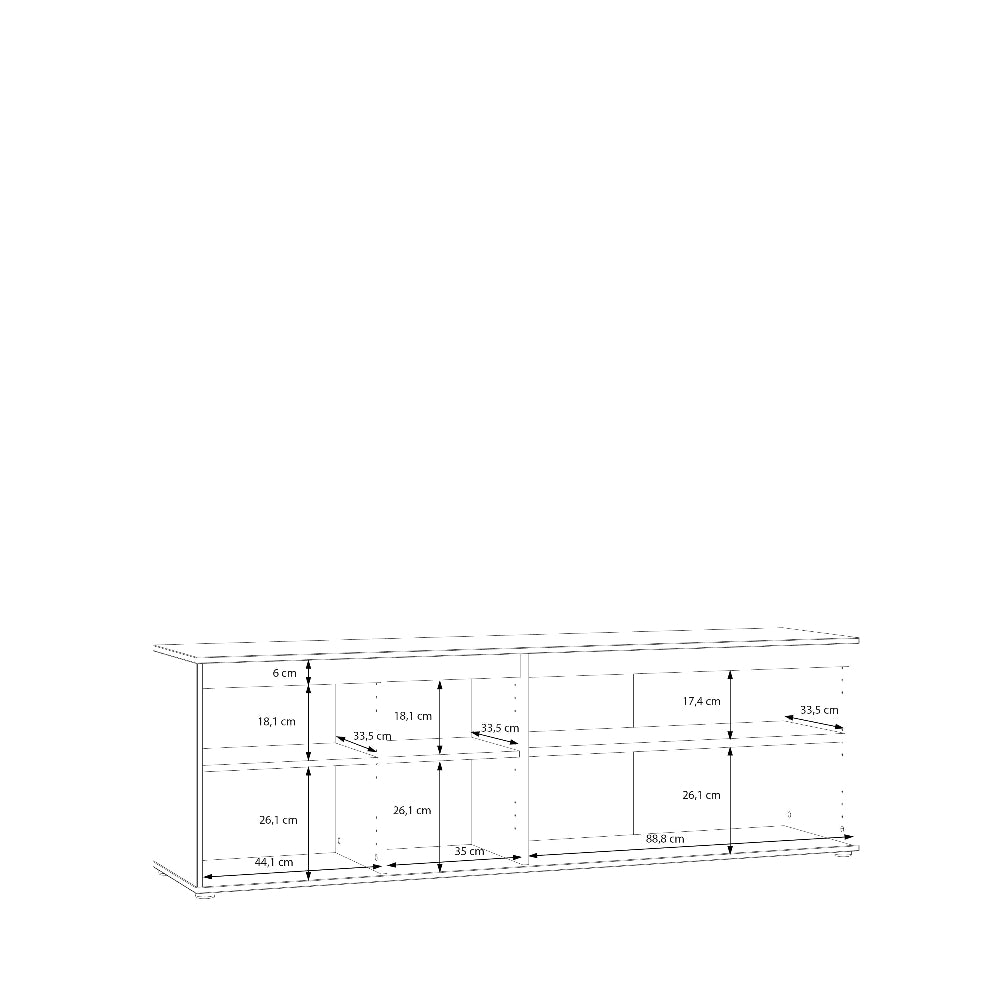 Eliston TV spintelė smėlio ir medžio spalvos