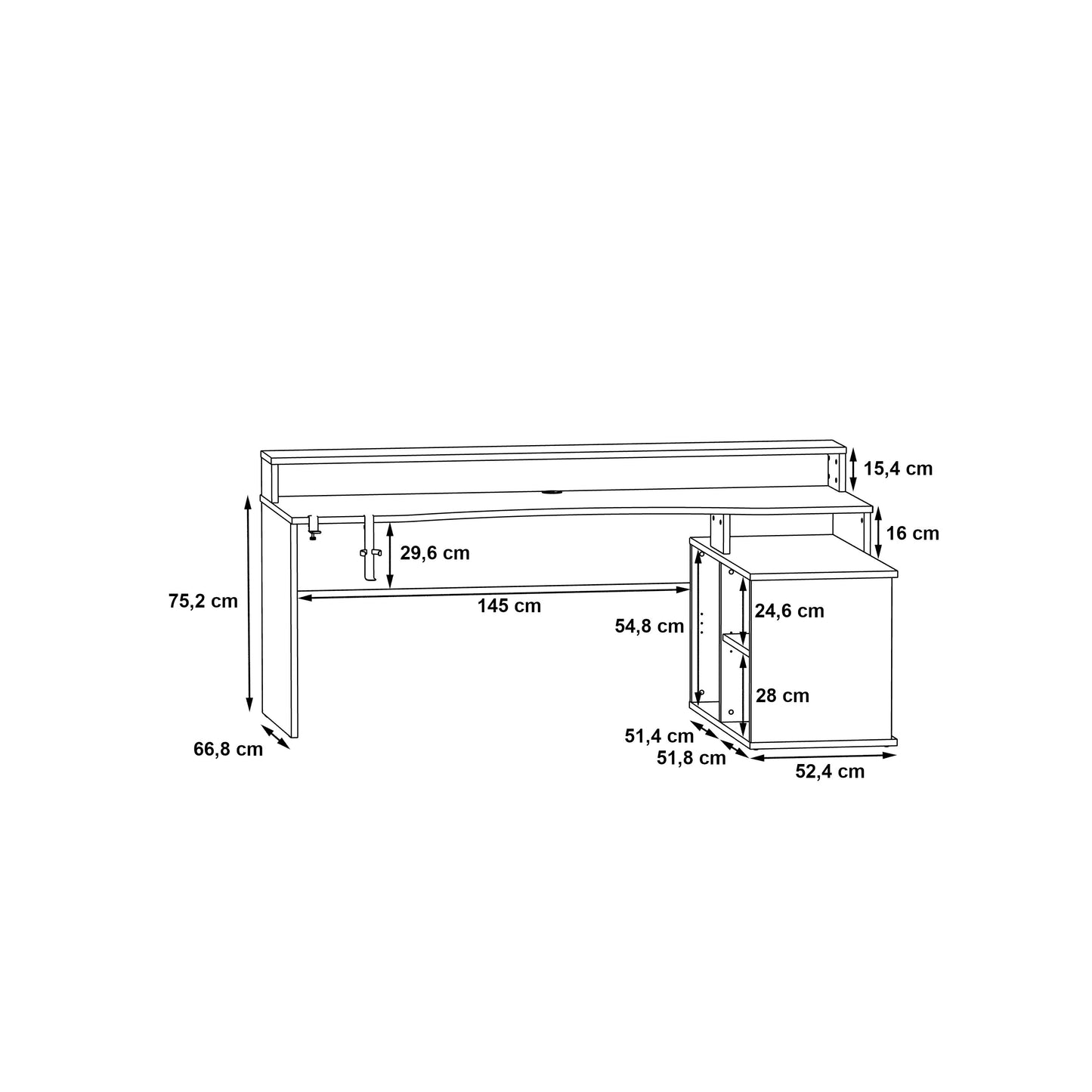 Rašomasis stalas TZRB214B3-Z113