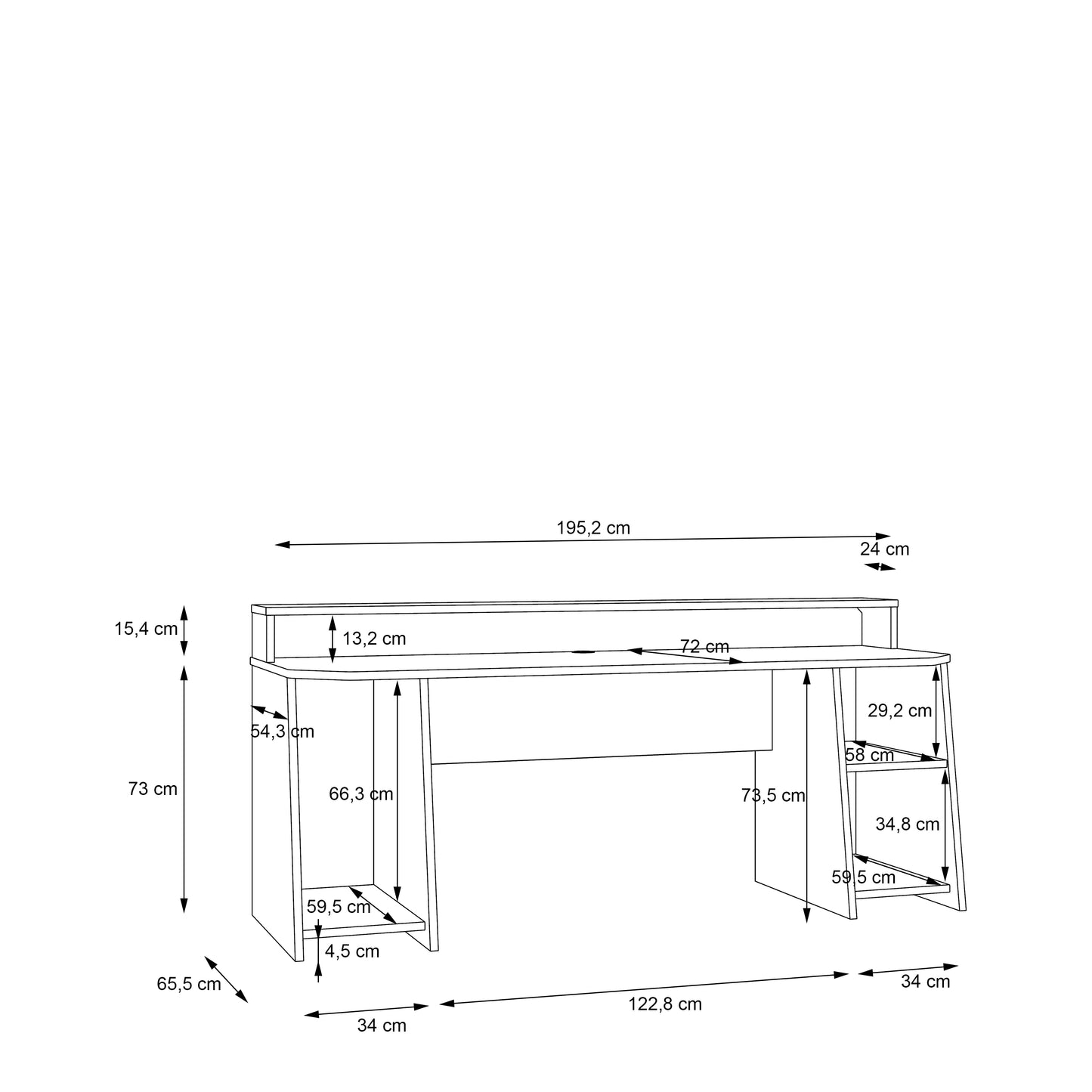 Rašomasis stalas TZRB215B3-Z113