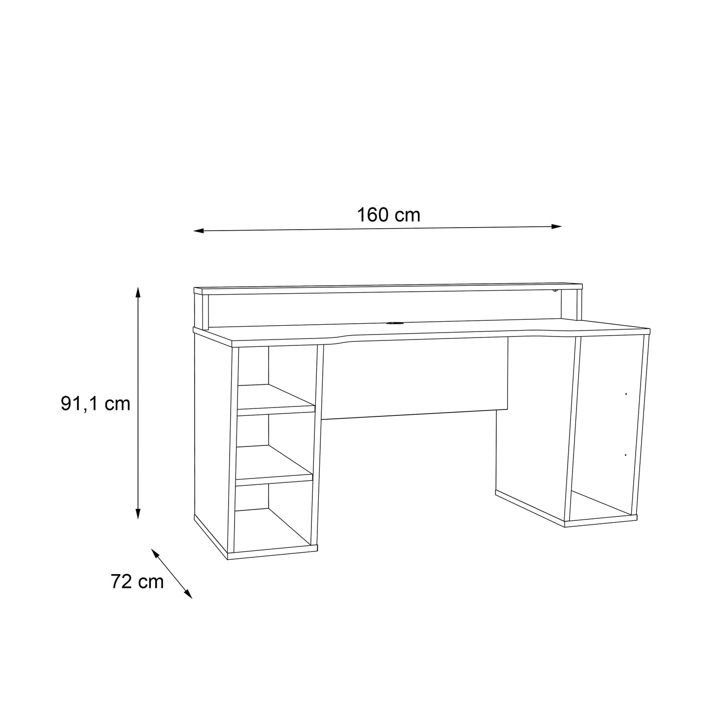 Rašomasis stalas TZRB216B3-Z113