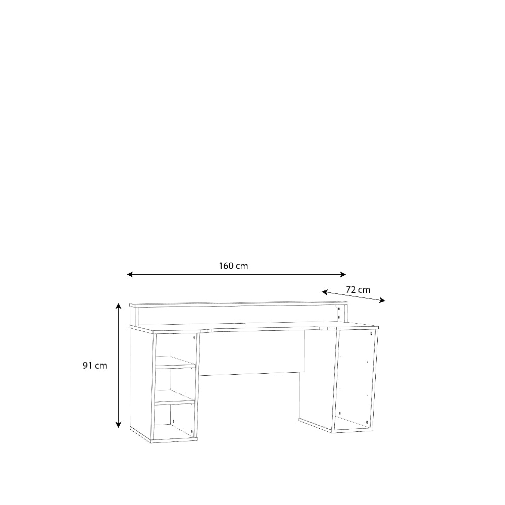 Rašomasis stalas baltas