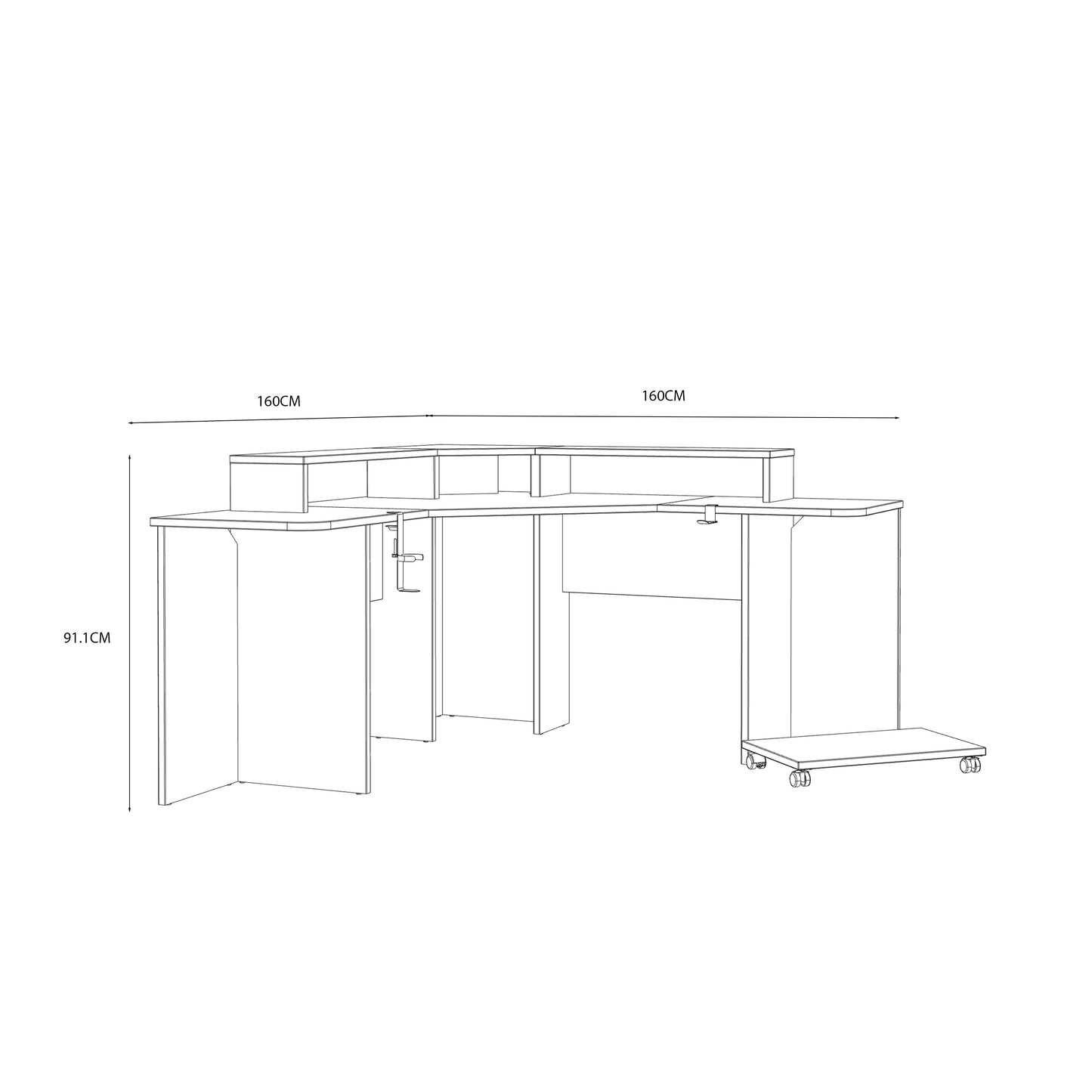 Rašomasis stalas TZRB222B3-Z113