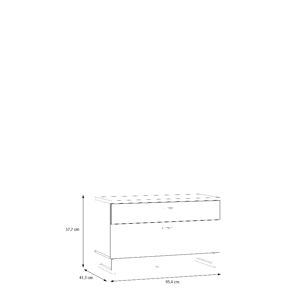 TV staliukas Leokadia baltas
