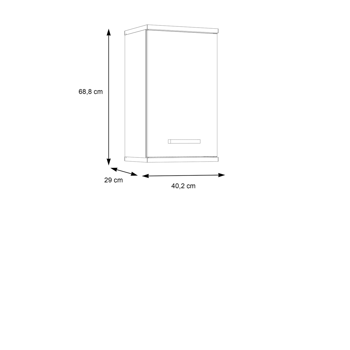 Pakabinama vonios spintelė Veris (medžio)